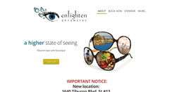 Desktop Screenshot of enlightenoptometry.com